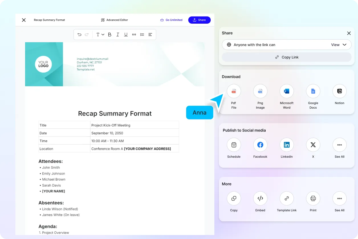 Free AI Recap Summary Generator, Free Recap Summary Maker Online